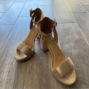 Chinese Laundry Gold Go On 2 Dress Heel Sandal